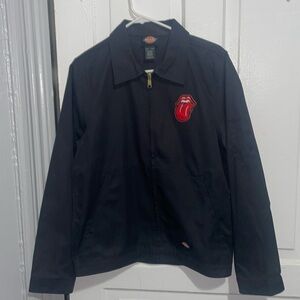 Black Dickies jacket with custom patch